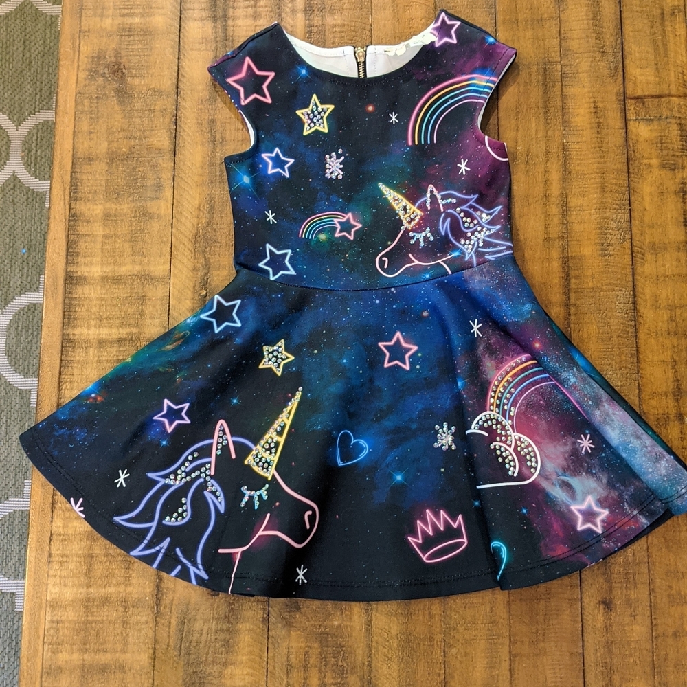 Hannah Banana Unicorn Dress for girl 4T